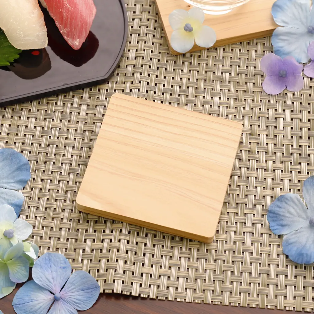 杉コースター | ノベルティや記念品でSDGsに間伐材、木製グッズのWood+