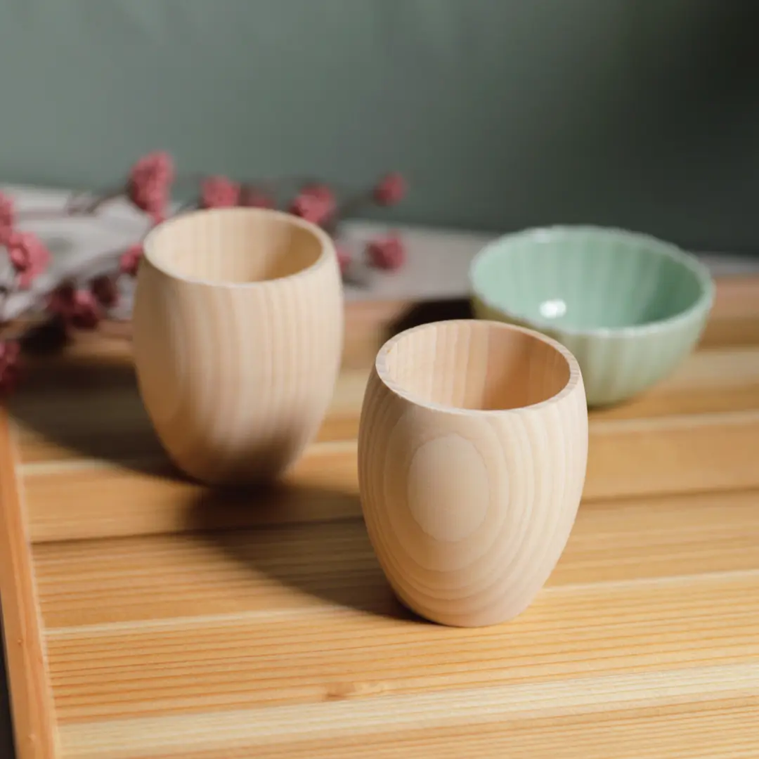 ぐい呑み（1個） | ノベルティや記念品でSDGsに間伐材、木製グッズのWood+