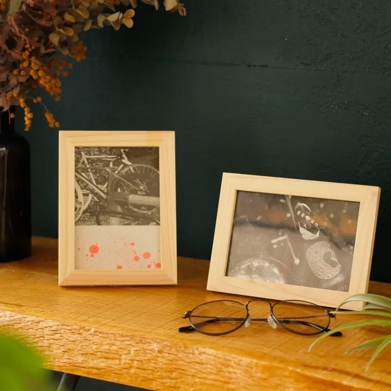 木製フォトフレーム | ノベルティや記念品でSDGsに間伐材、木製グッズ