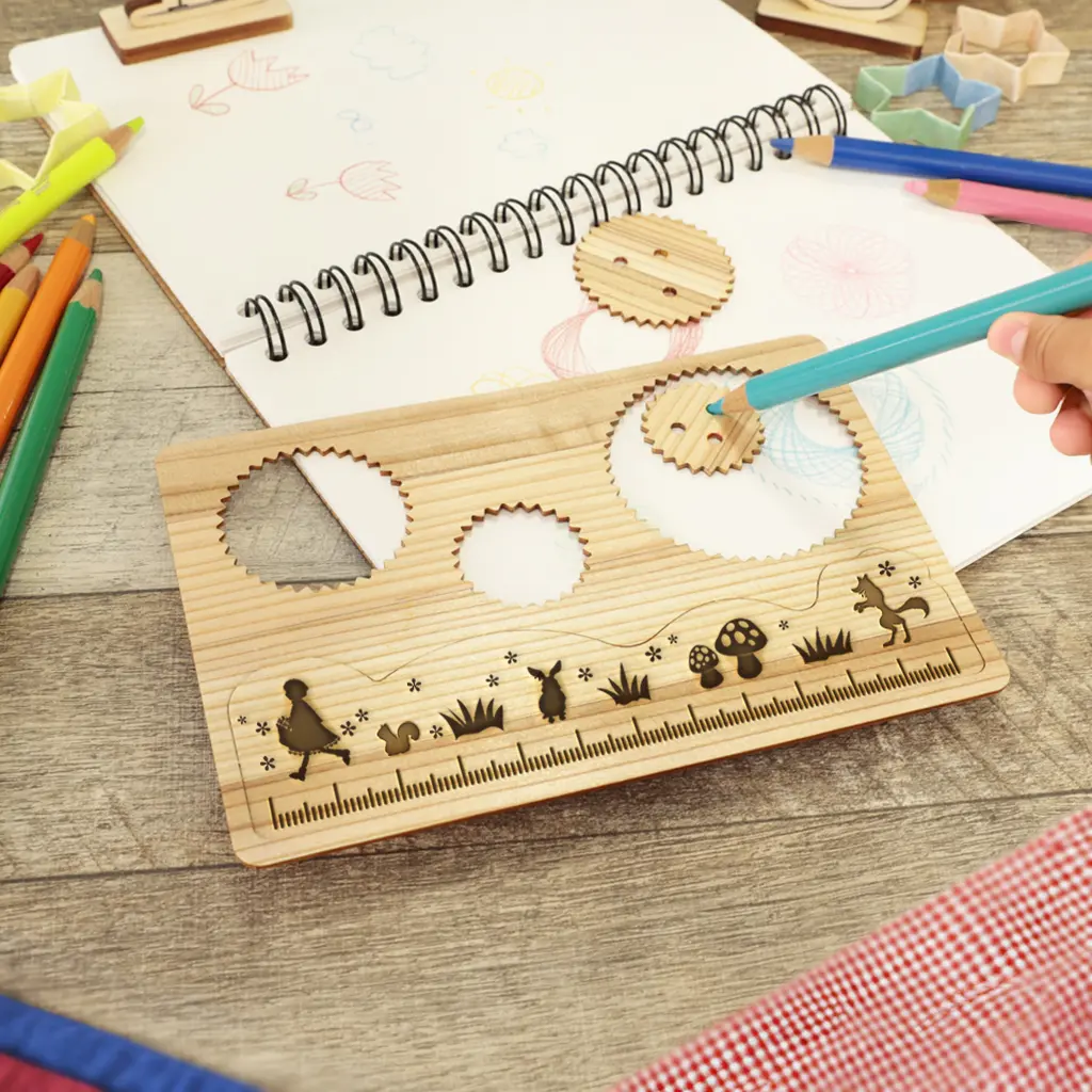 デザイン定規 | ノベルティや記念品でSDGsに間伐材、木製グッズのWood+