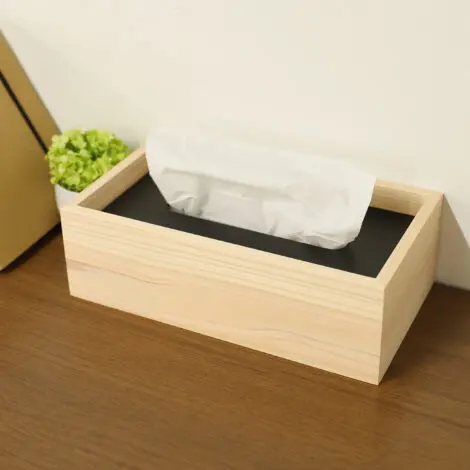 ティッシュボックスケース | ノベルティや記念品でSDGsに間伐材、木製