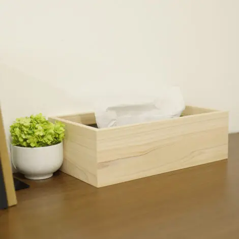 ティッシュボックスケース | ノベルティや記念品でSDGsに間伐材、木製