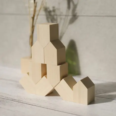 家型ブロック | ノベルティや記念品でSDGsに間伐材、木製グッズのWood+