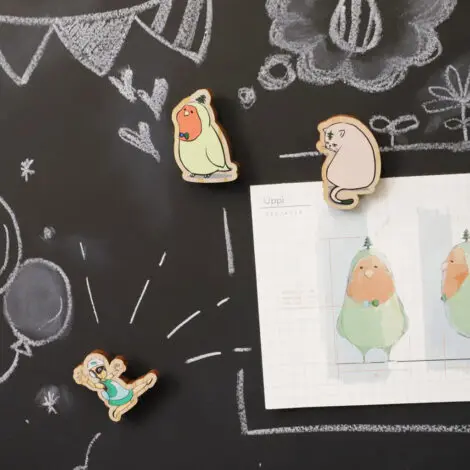 モクリルマグネット | ノベルティや記念品でSDGsに間伐材、木製グッズ