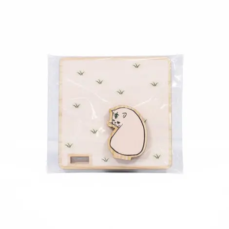 モクリルスタンドコースター | ノベルティや記念品でSDGsに間伐材