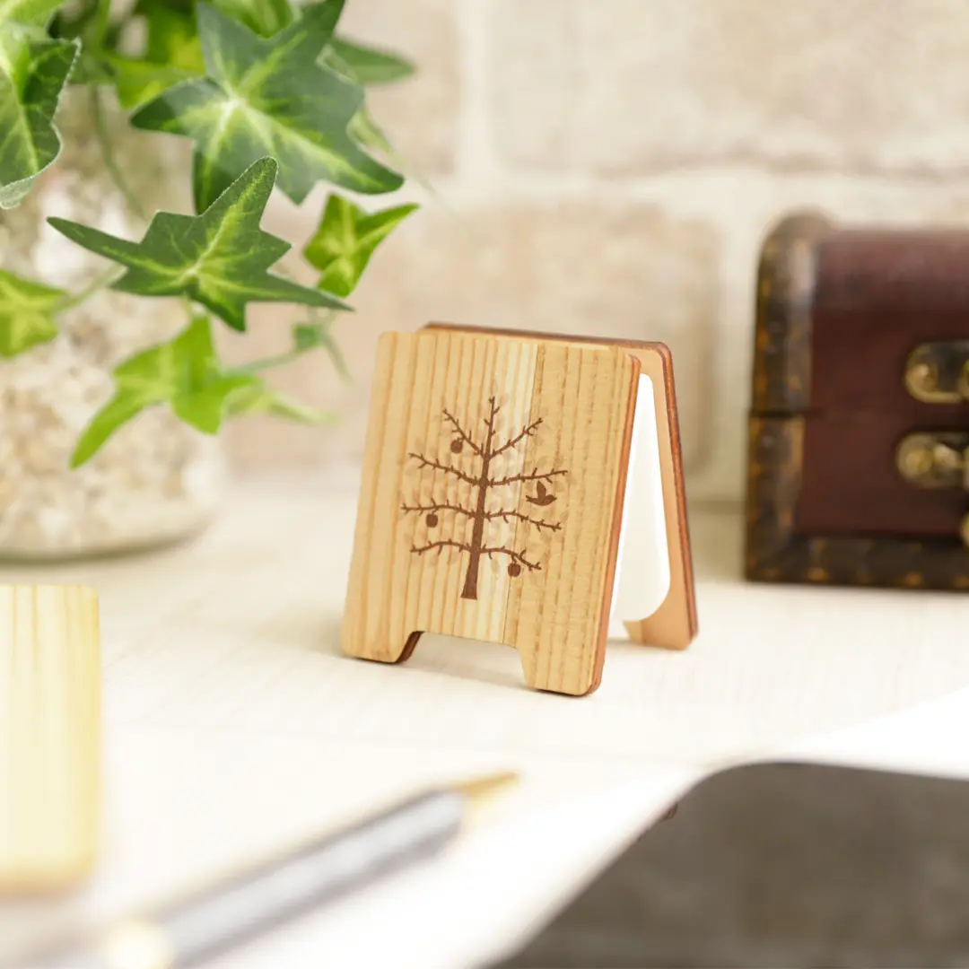 メモ立て | ノベルティや記念品でSDGsに間伐材、木製グッズのWood+