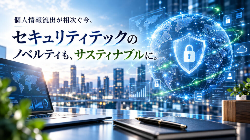 個人情報流出が相次ぐ今。セキュリティテックのノベルティも、サスティナブルに。